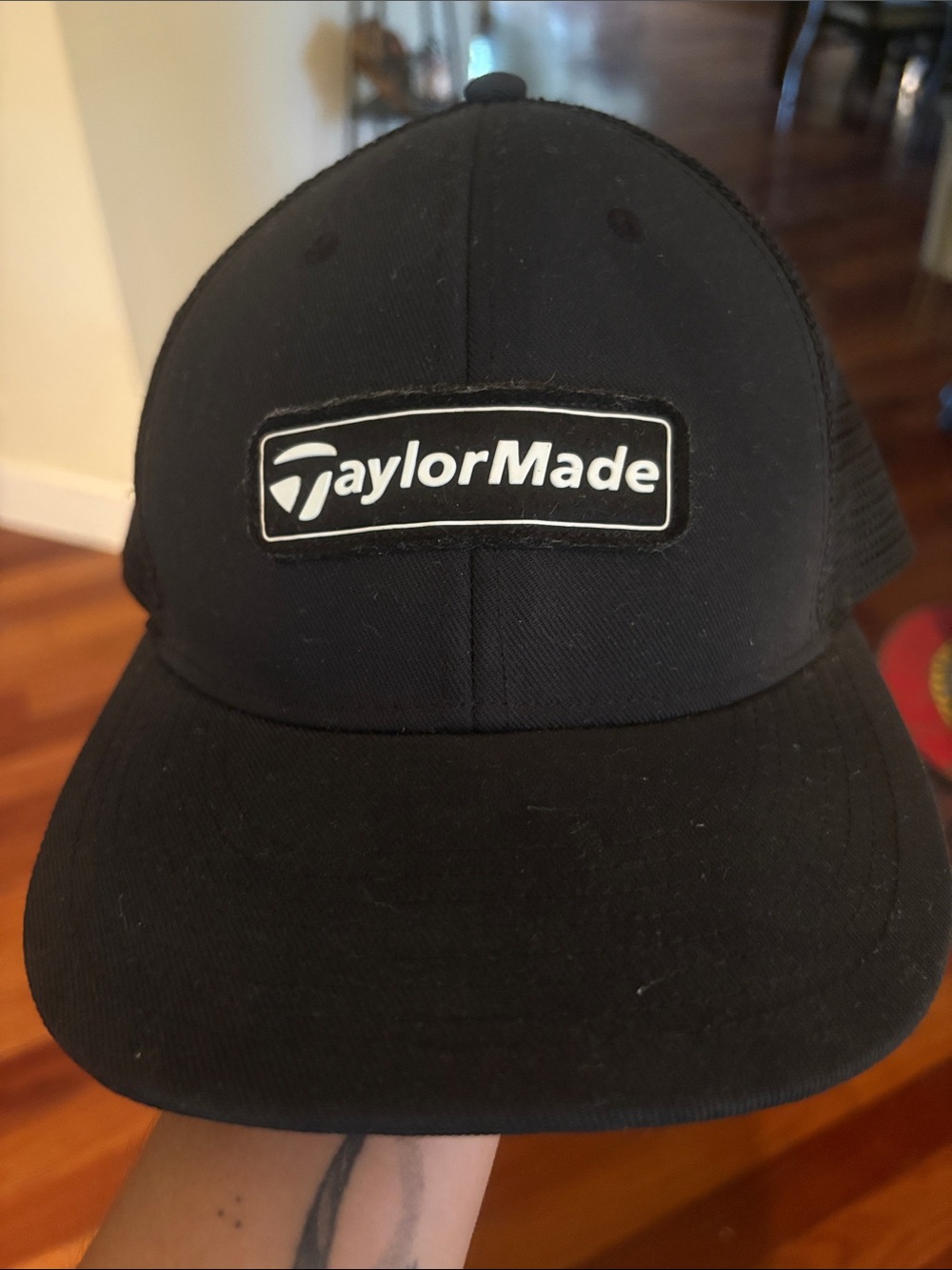 TaylorMade Black Mesh Patch Cap